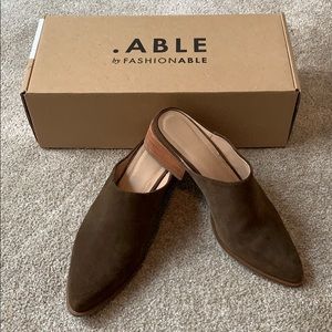 ABLE Suede Mules